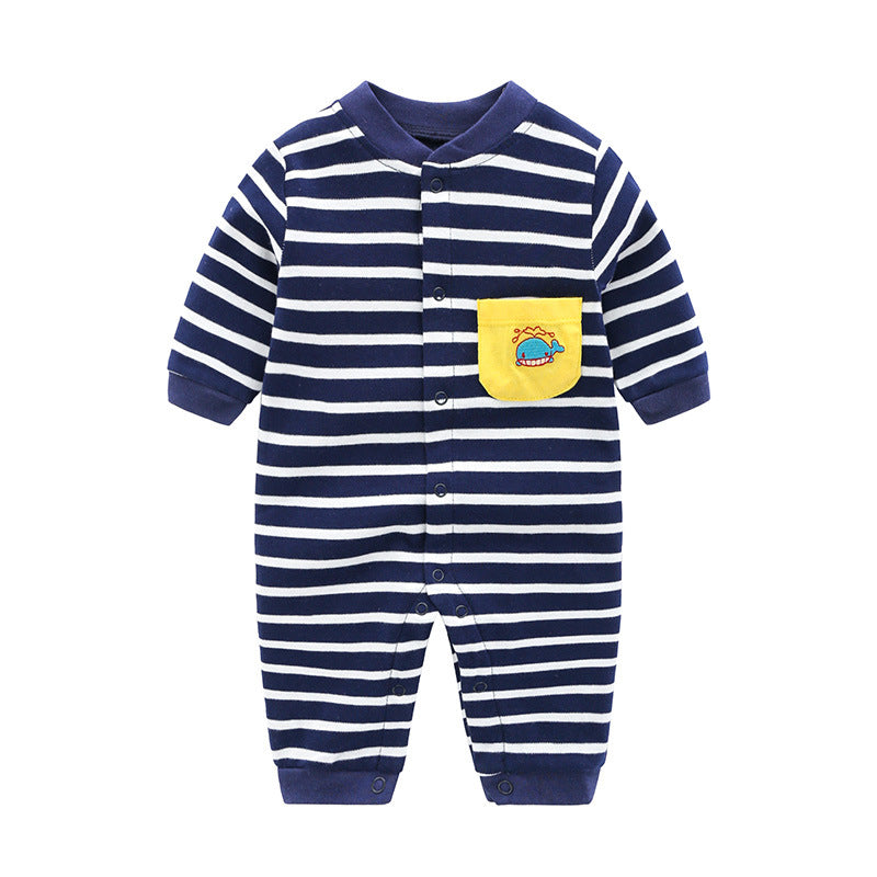 Autumn Pure Cotton Boy Jumpsuit Born Clothes Jumpsuit, Climbing Suit