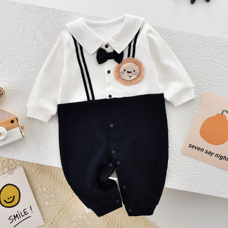 Romper One Month Boy Pure Cotton Rompers First Birthday Jumpsuit, Climbing Suit