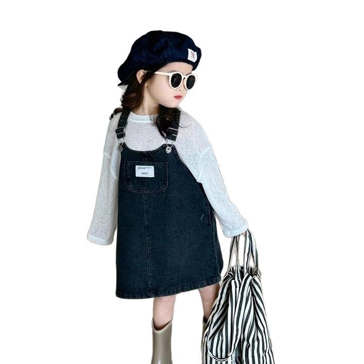 Children's Suspender Skirt Spring Korean Fashionable Small Children's Suit