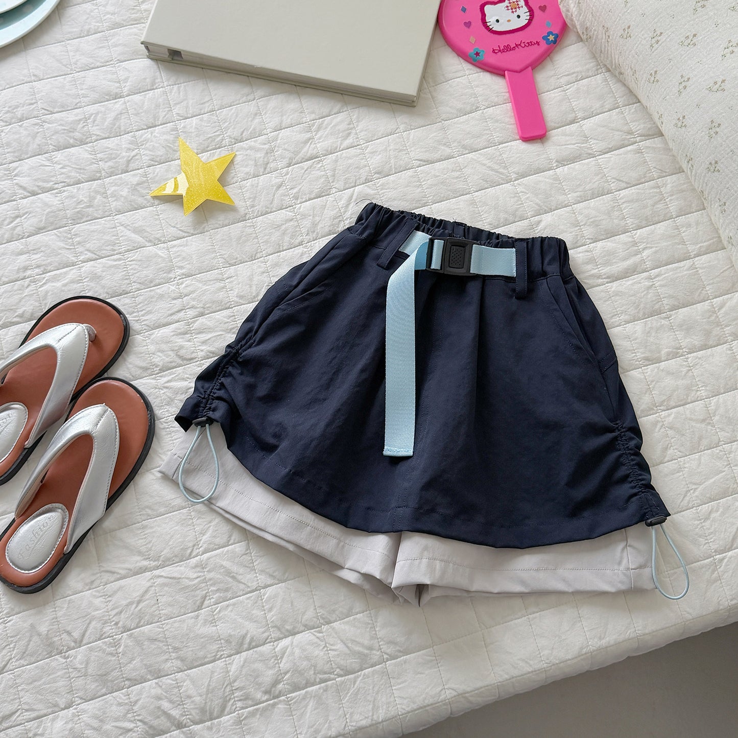 Women's Summer Shorts Outdoor Sun Protection Culottes Drawstring Children's Pants