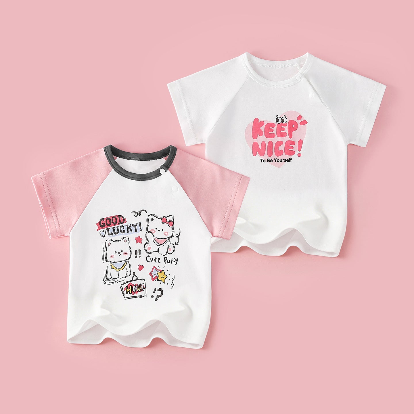 Children's Short Sleeve Boys Half Bottoming Shirt Summer Thin Cotton Coat Children's T-shirt