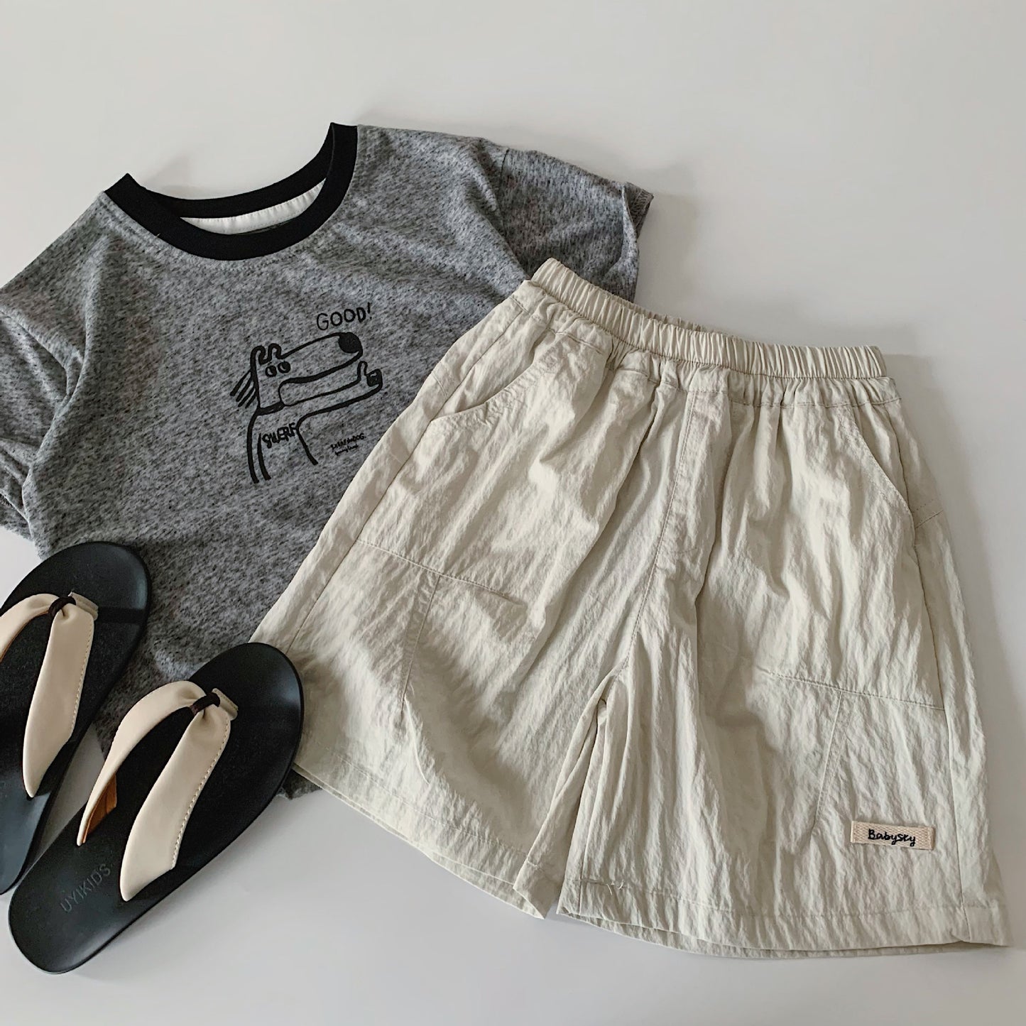 Children's Shorts Summer Solid Color Calibration Thin Children's Pants