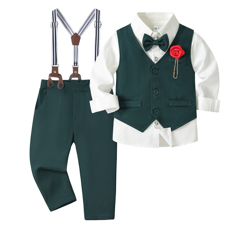 Children's Boy's Clothing Shirt Vest Pants Clothes Children's Suit