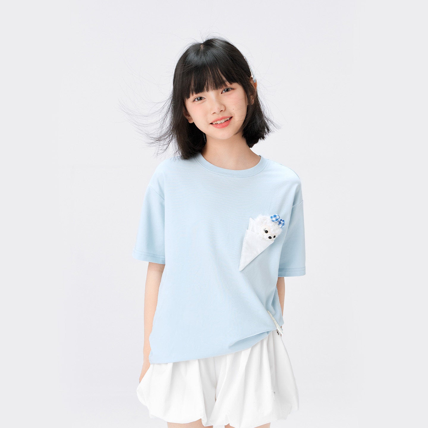 Children's Clothing Short-sleeved Summer Bear Half-sleeved Top Children's T-shirt