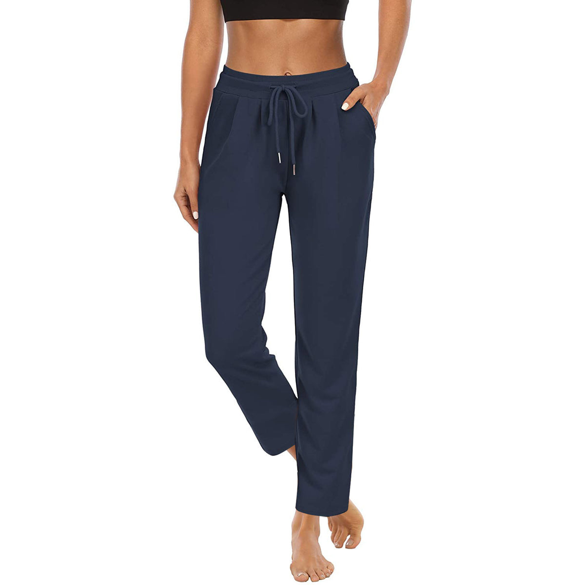 Women's Pocket High Sports Fitness Yoga Leisure Tops
