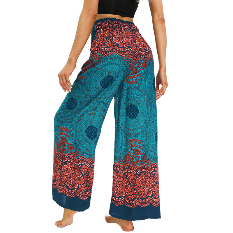 Classic Bohemian Loose Rayon Culottes Summer Casual Pants