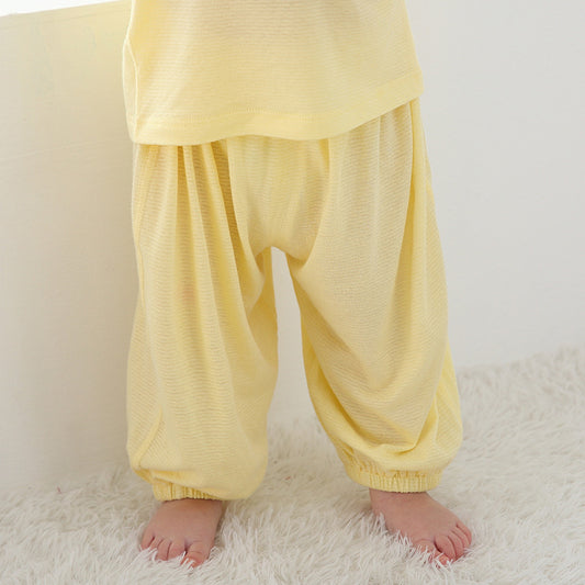 Anti Mosquito Bloomers Boys Bamboo Fiber Breathable Children's Pants