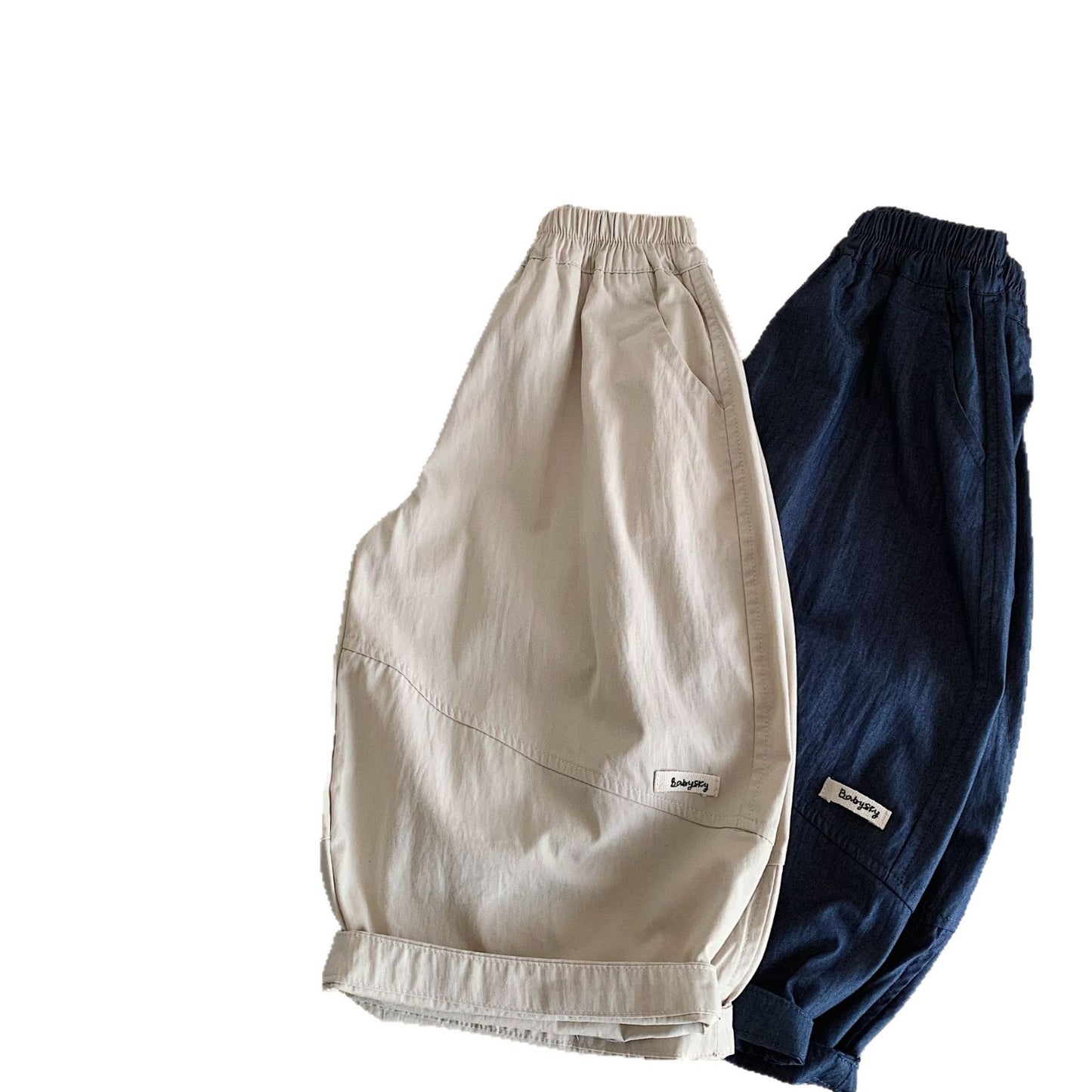 Children's Style Solid Color Loose Casual Fashionable Children's Pants