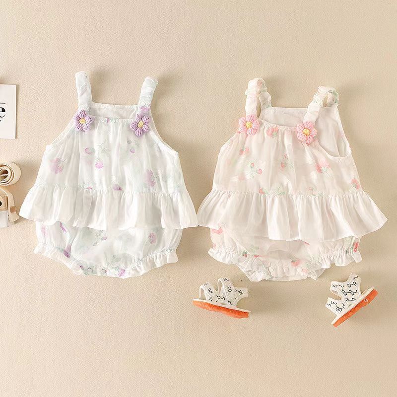 Summer Sleeveless Jumpsuit Western Style Romper Dress Princess Triangle Jumpsuit, Climbing Suit