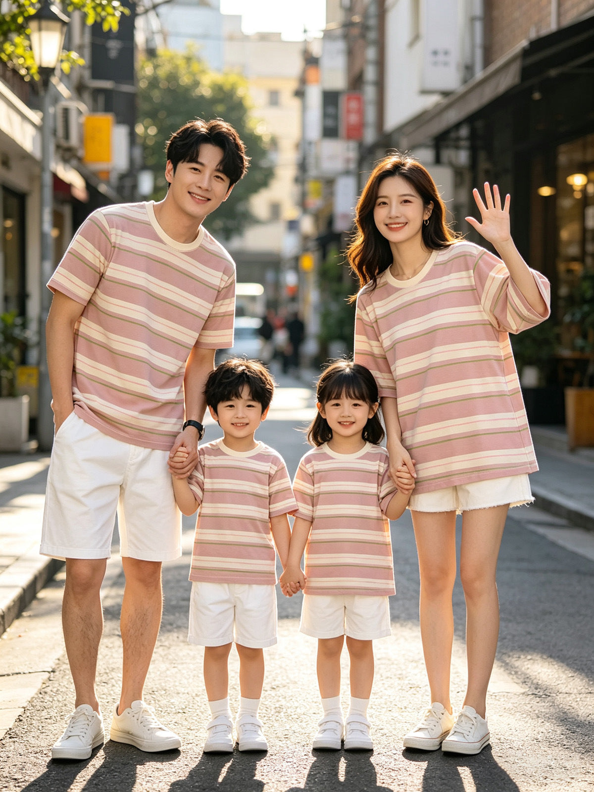 Children's Clothes Summer Casual Short Sleeve Shirt Parent-child Outfit