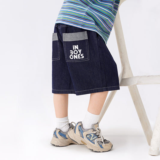 Children's Clothing Boy's Short-sleeved Shirt Top Boy Teen Summer Half Children's T-shirt