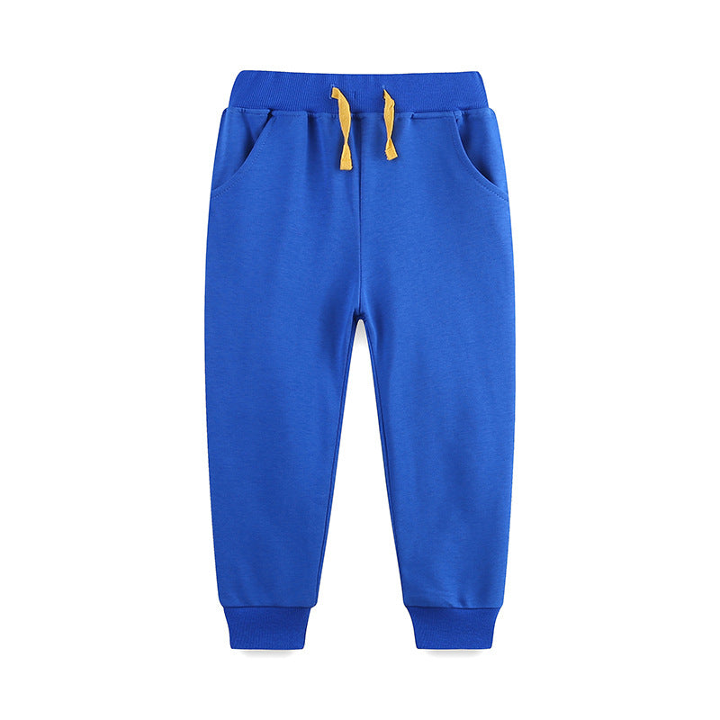 Casual Children's Autumn Sports Plaid Sweater Children's Pants