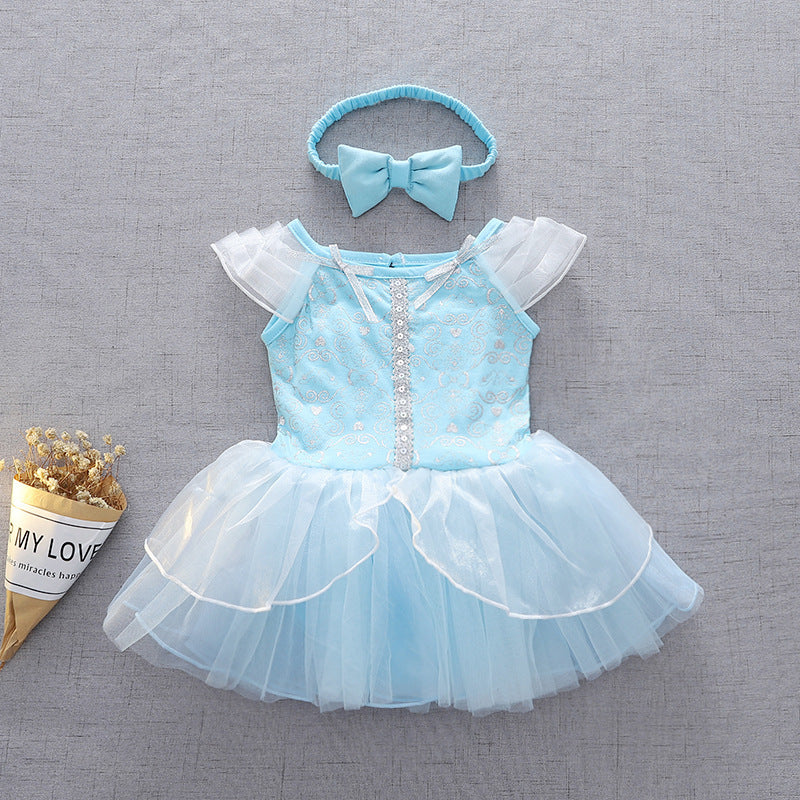 Children's Halloween Clothing Short Sleeve Pullover Infant Princess Jumpsuit Romper Jumpsuit, Climbing Suit