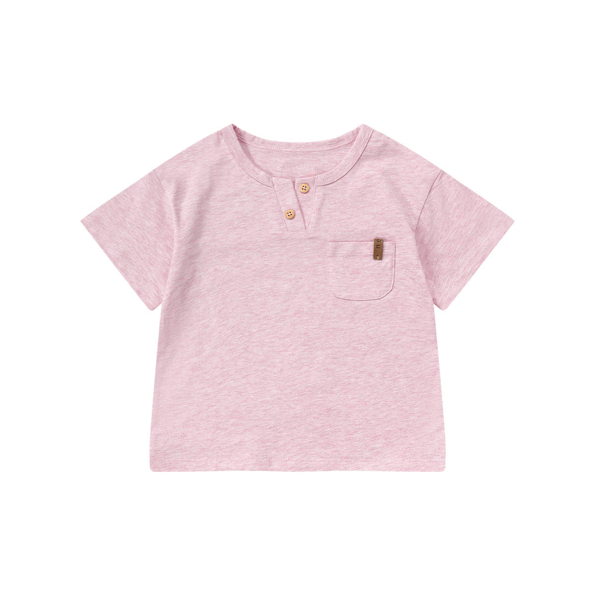 Children's Short-sleeved Summer Pure Cotton Solid Color Children's T-shirt