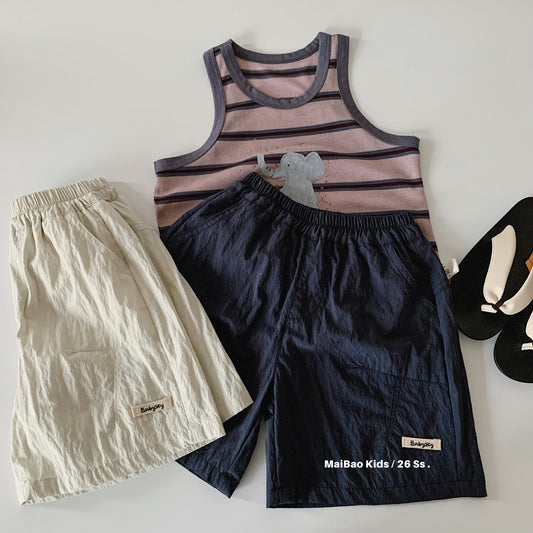 Children's Shorts Summer Solid Color Calibration Thin Children's Pants