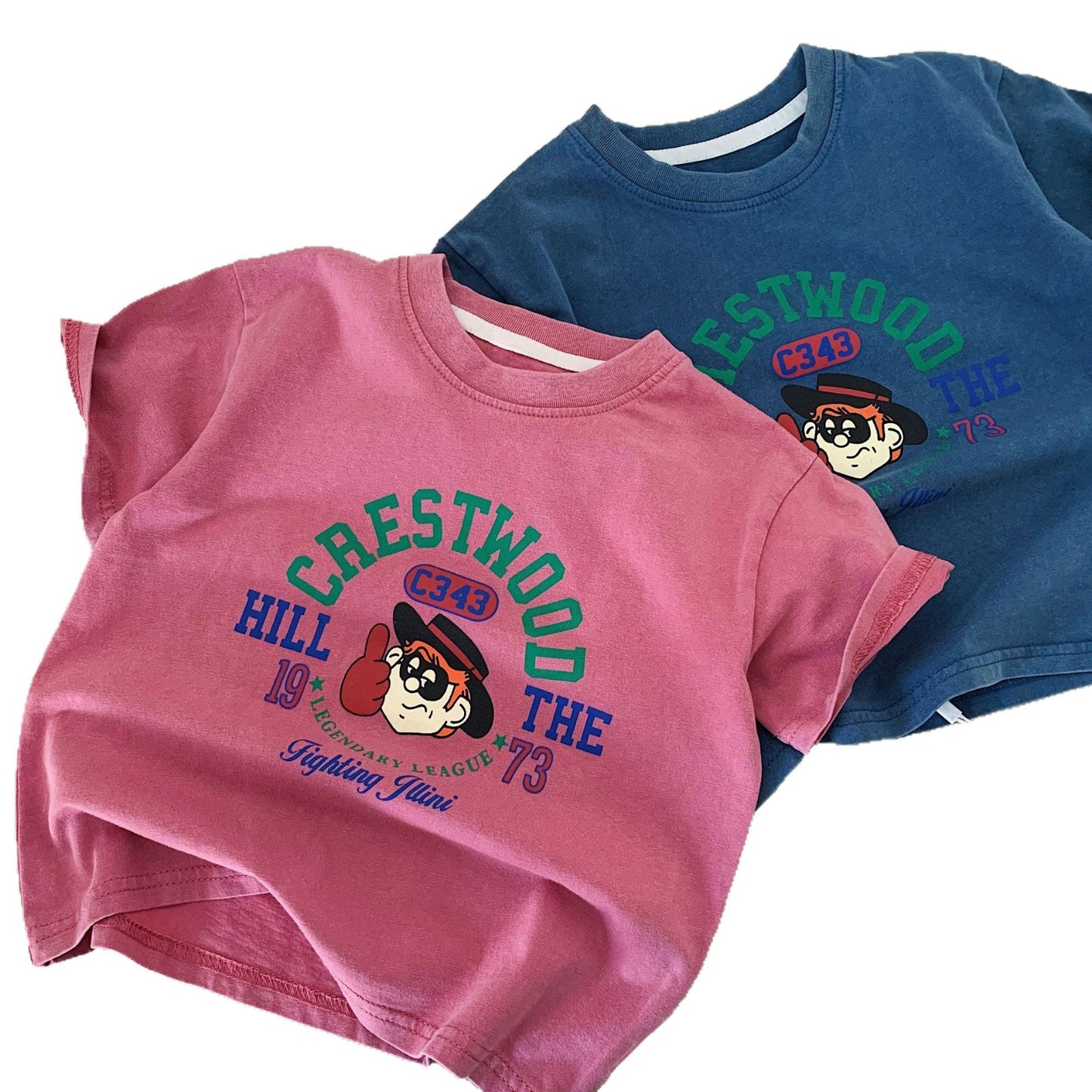 Children's Short-sleeved Summer Boys Cartoon Printed Pullover Children's T-shirt
