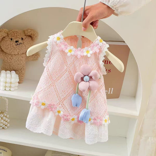 Bloomer With Skirt Jumpsuit Thin Sleeveless First Month Old Days Jumpsuit, Climbing Suit