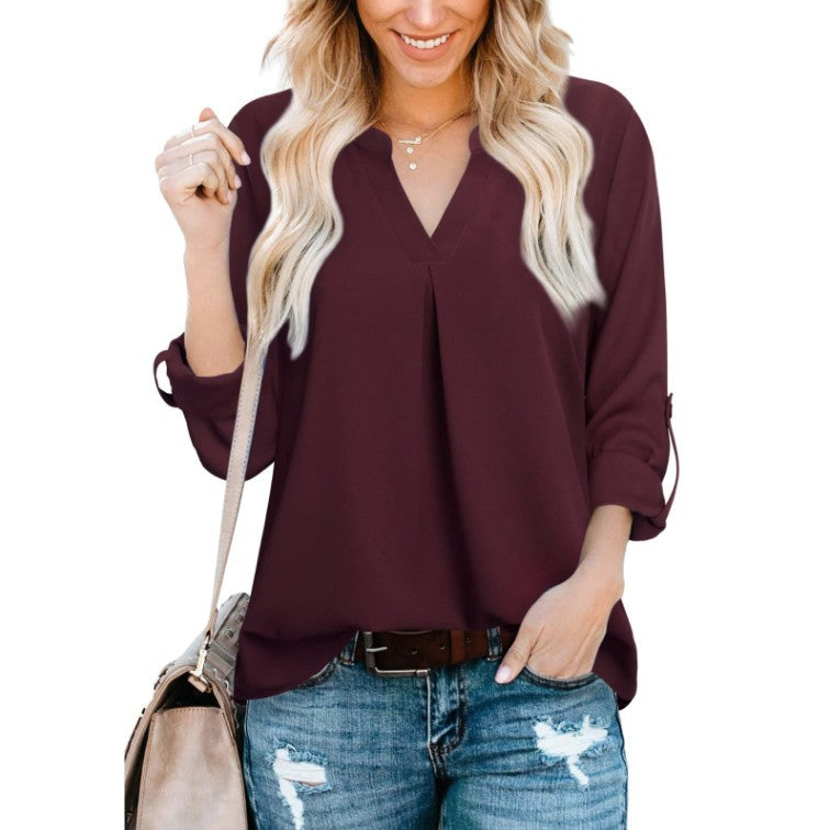 Women's Autumn Casual Loose Long Sleeve Tops