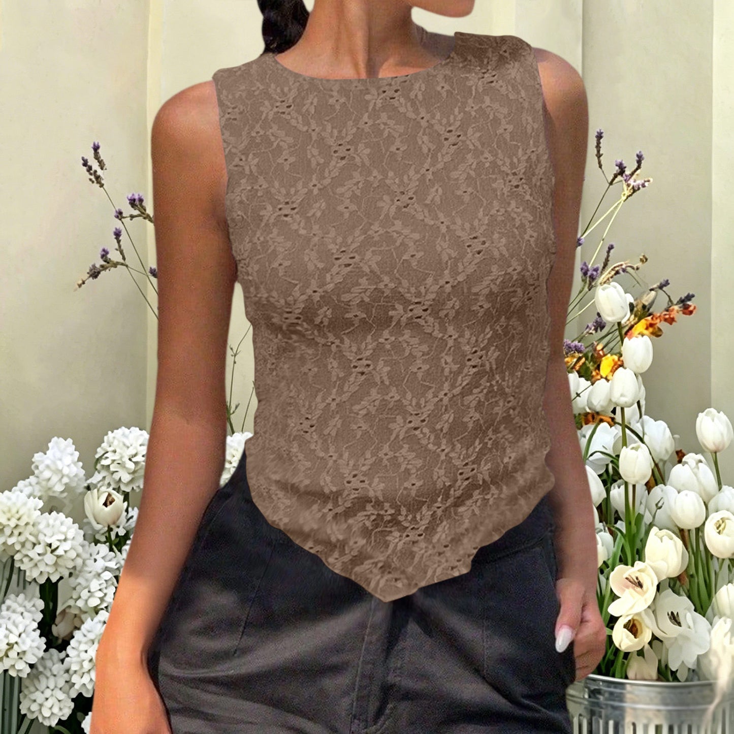 Explosion Independent Summer Elegant Fashion Lace Vests