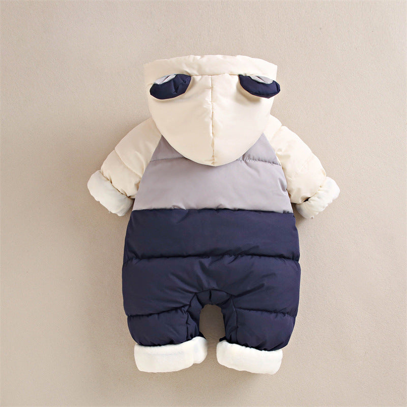 Women's & Men's Down One-piece Romper Going Out Thickened Outwear Jumpsuit, Climbing Suit
