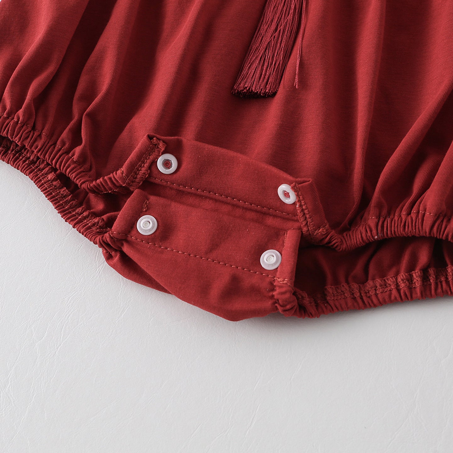 Red One Year Old Dress Romper Style Summer Born Clothes Jumpsuit, Climbing Suit