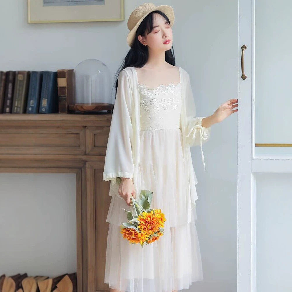 Women's Sun Protection Long-sleeved Summer Thin Trendy Lace Shirt, Chiffon Shirt