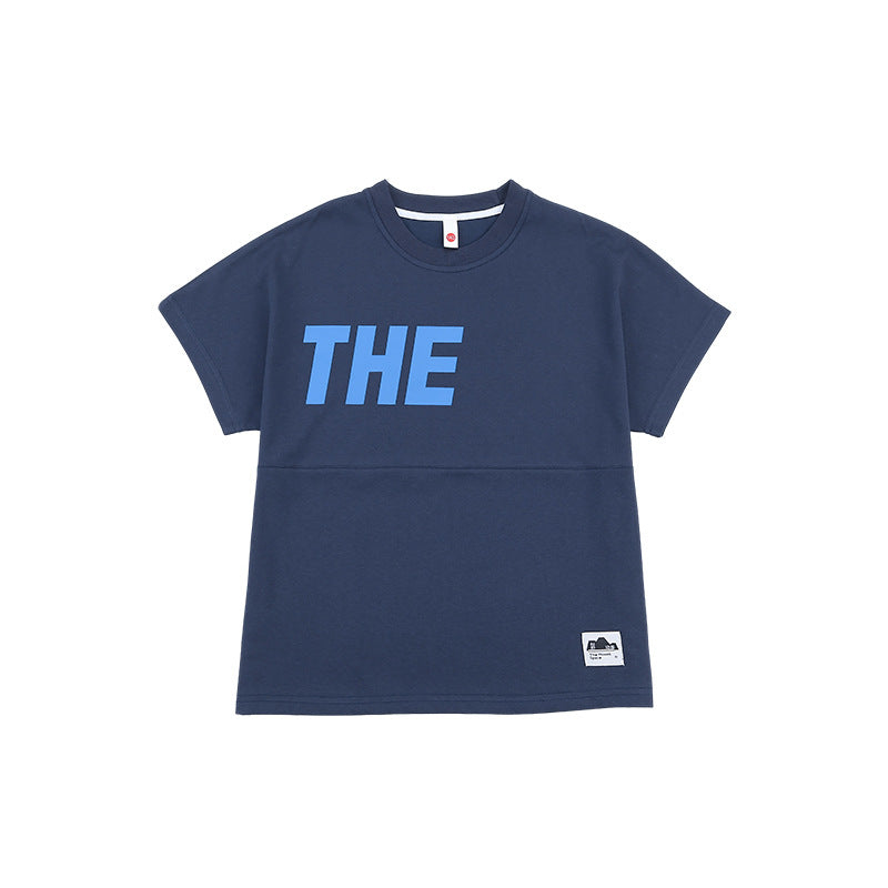 Children's Boy Cool Round Neck Top Middle Children's T-shirt