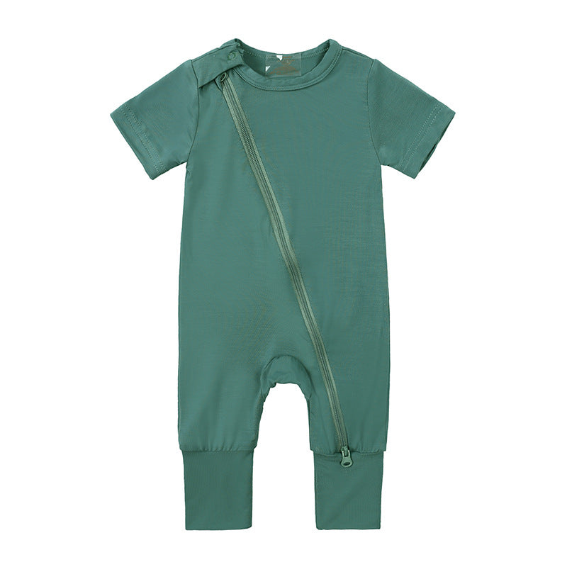 Style Jumpsuit Bamboo Fiber Short Sleeved Jumpsuit, Climbing Suit