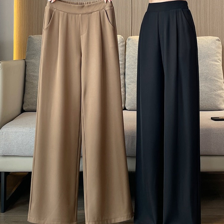 Women's High Waist Summer Thin Narrow Straight Suits