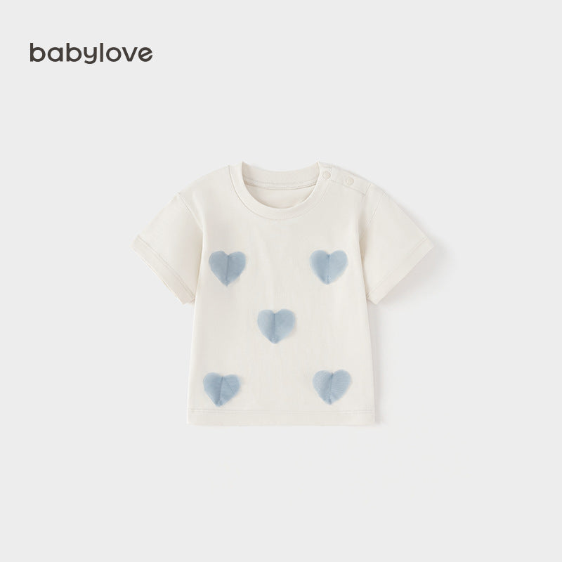 Collection Summer Short Sleeve Infant Cotton Modal Top Going Out Children's T-shirt