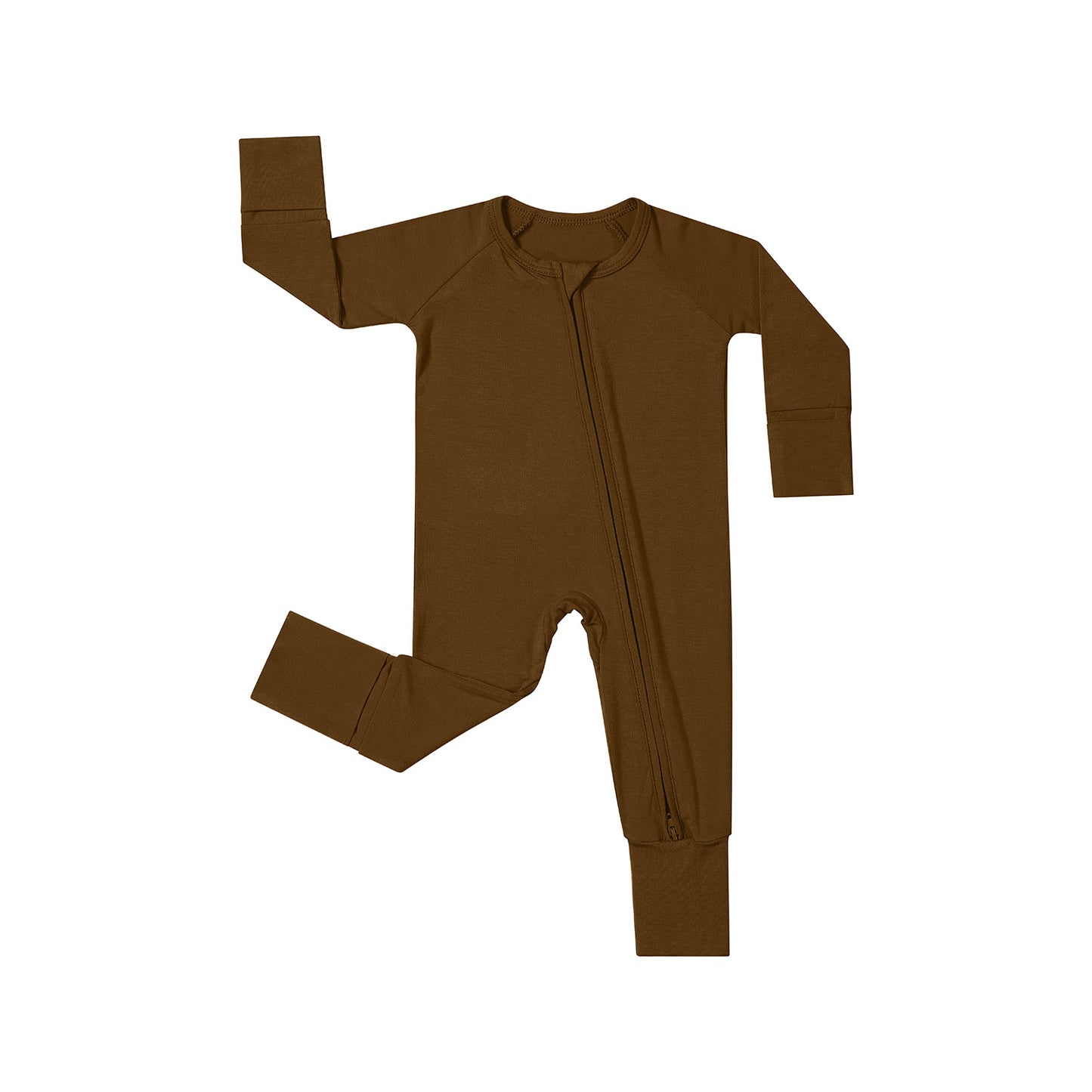 Bamboo Fiber Jumpsuits Romper Candy Color Long Sleeve Double Zipper Jumpsuit, Climbing Suit