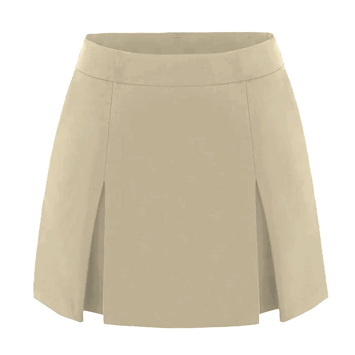 Women's Double Slit A- Line High Quality Elastic Skirt