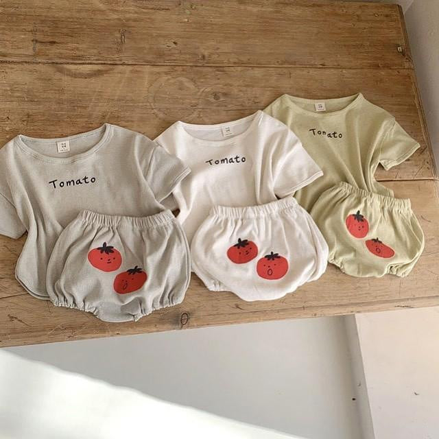 Summer Western Style Cool Popular Cartoon Letter T-shirt Children's Suit