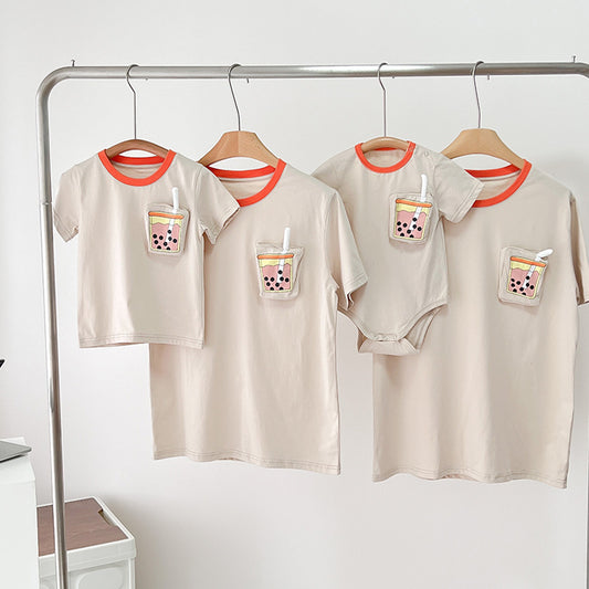 Clothes Summer For The Whole Family Western Style Cute Short Parent-child Outfit