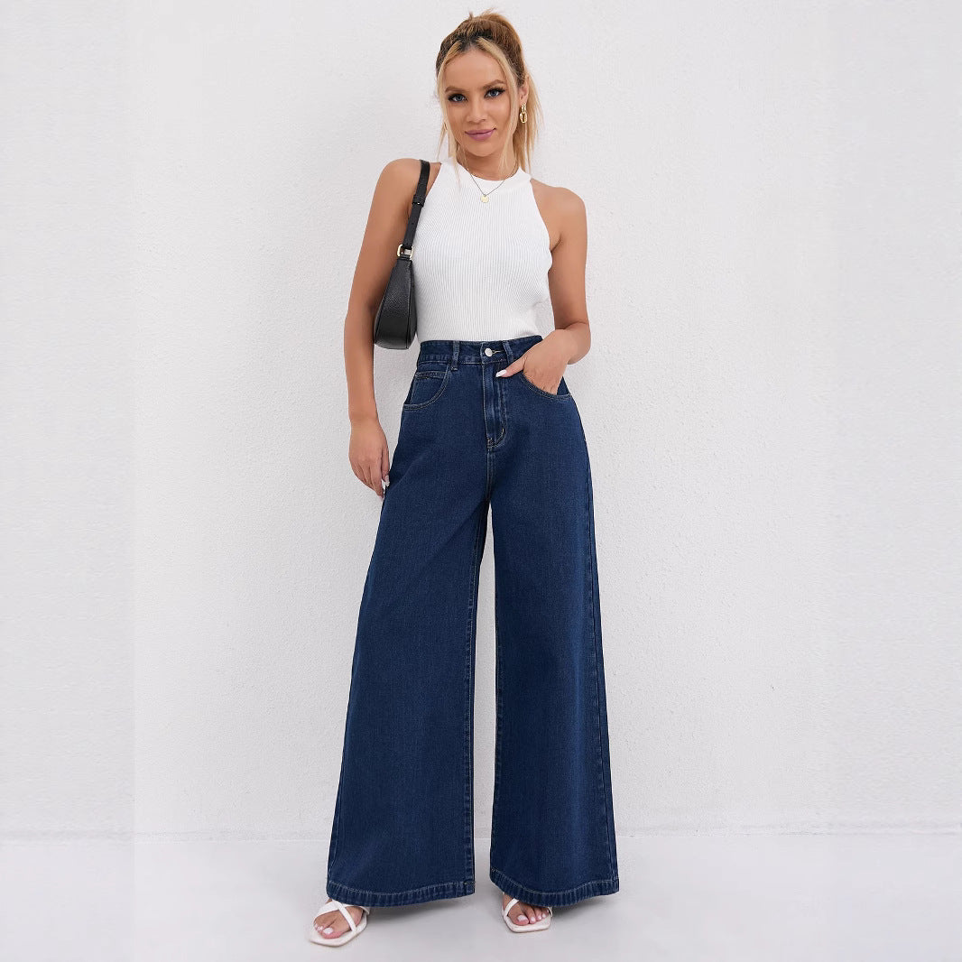 Women's Autumn Loose Casual High Waist Women's Jeans