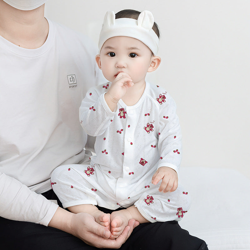 Women's & Men's Babies Summer Thin Jumpsuits Air Conditioning Jumpsuit, Climbing Suit