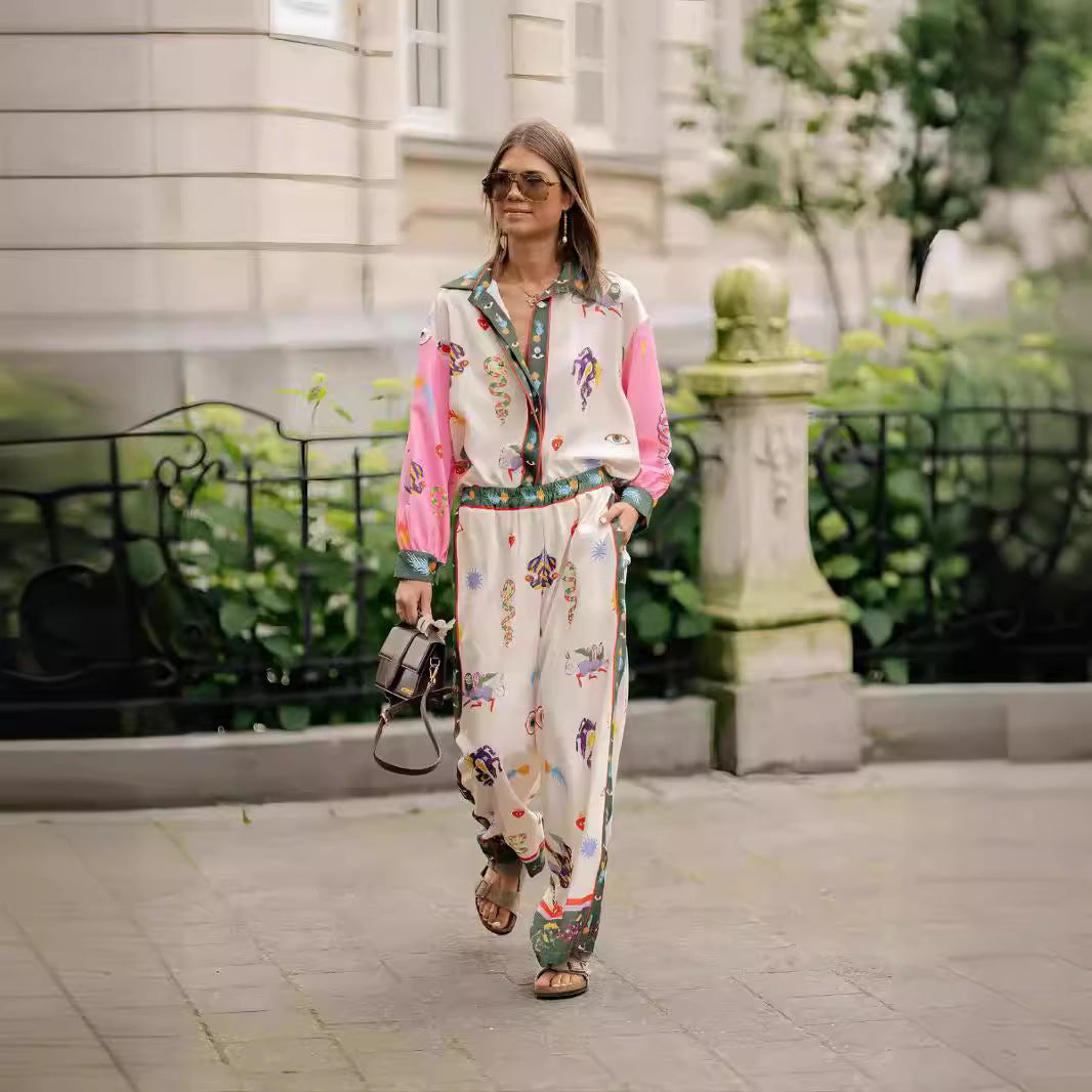 Attractive Classy Classic New Linen Printed Fashion Casual Suit