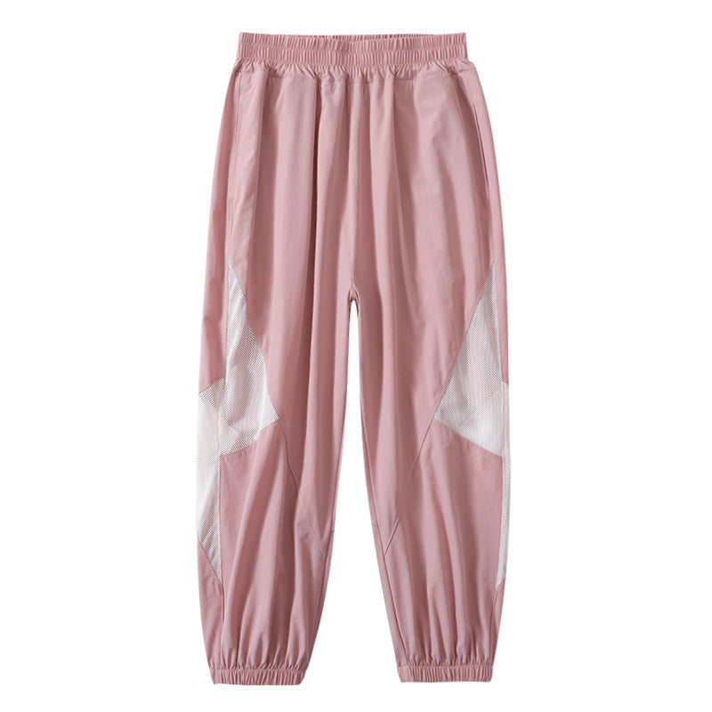 Children's Sports Summer Korean Style Mesh Breathable Children's Pants