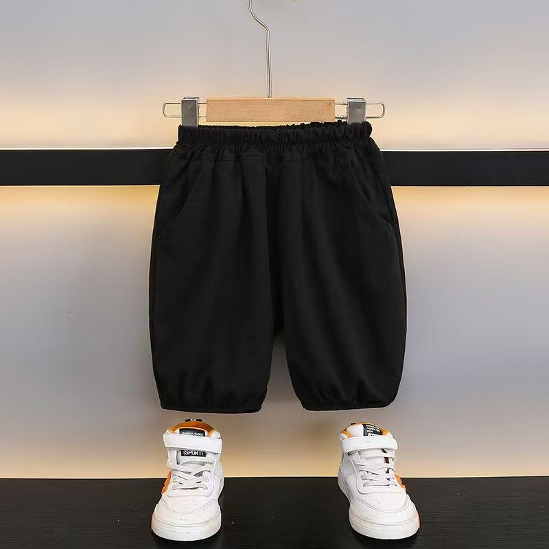 Boy's Chinese Style Kindergarten Summer Version Fashionable Retro Two-piece Performance Children's Suit