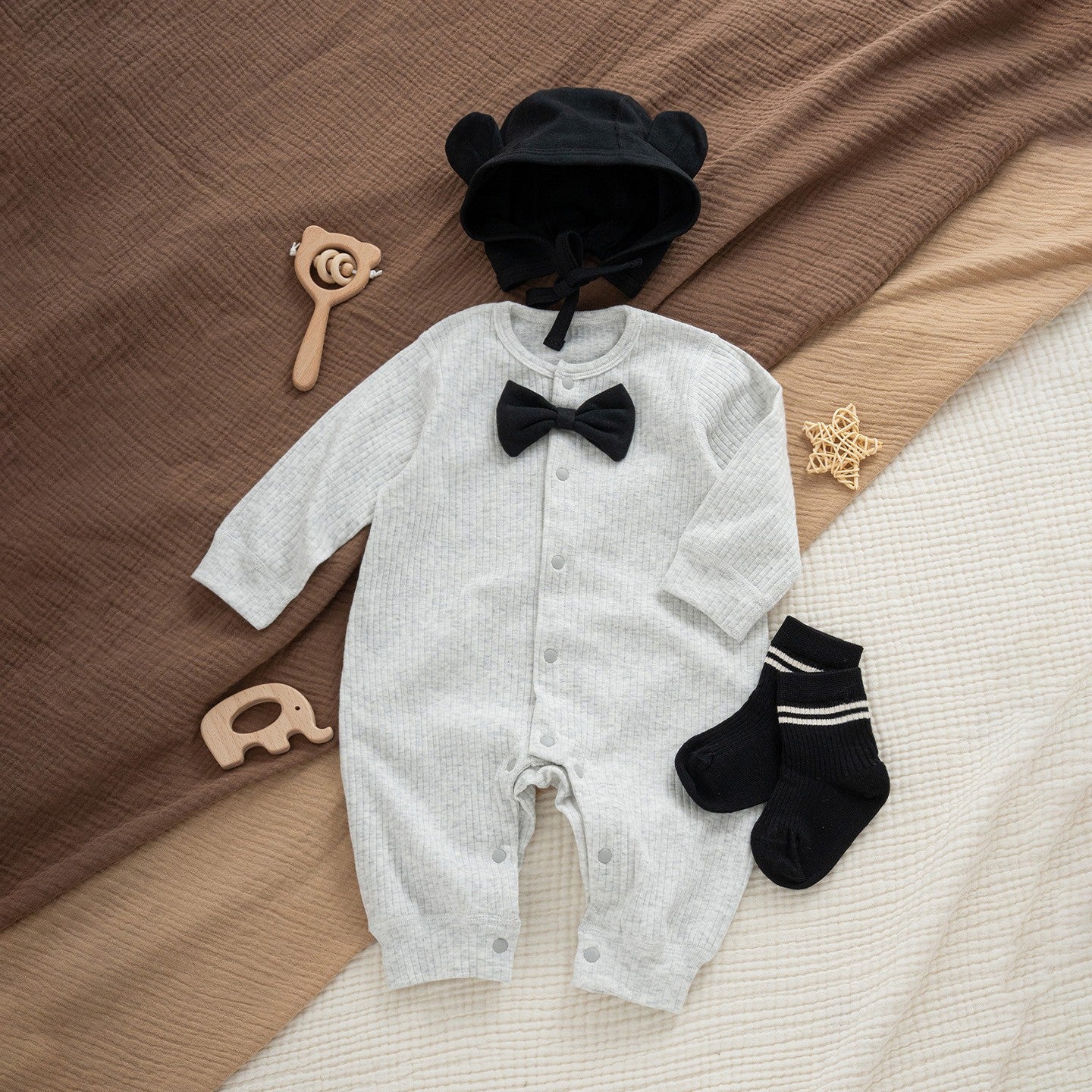 Four Jumpsuit Born Red First Month Old Days Clothes Jumpsuit, Climbing Suit