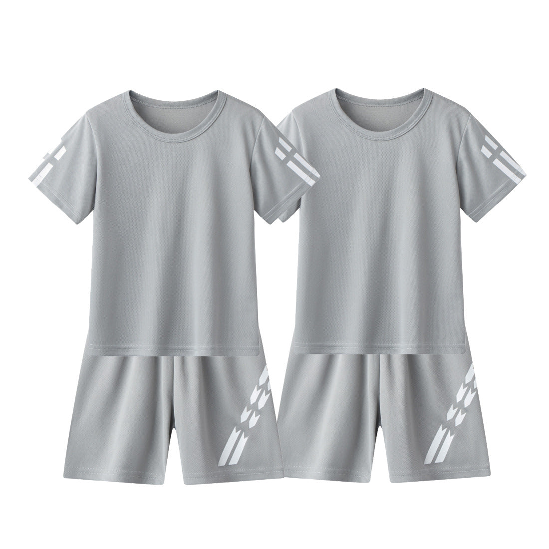 Short-sleeved T-shirt Set Medium Small Boys Leisure Loose Children's Suit