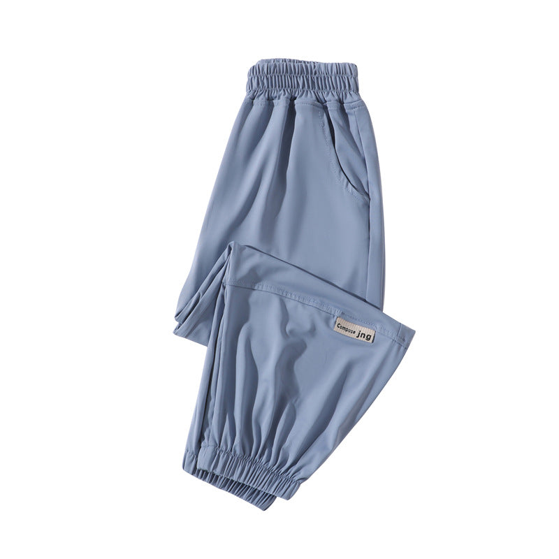 Children's Summer Thin Boys Ice Silk Breathable Trousers Children's Pants