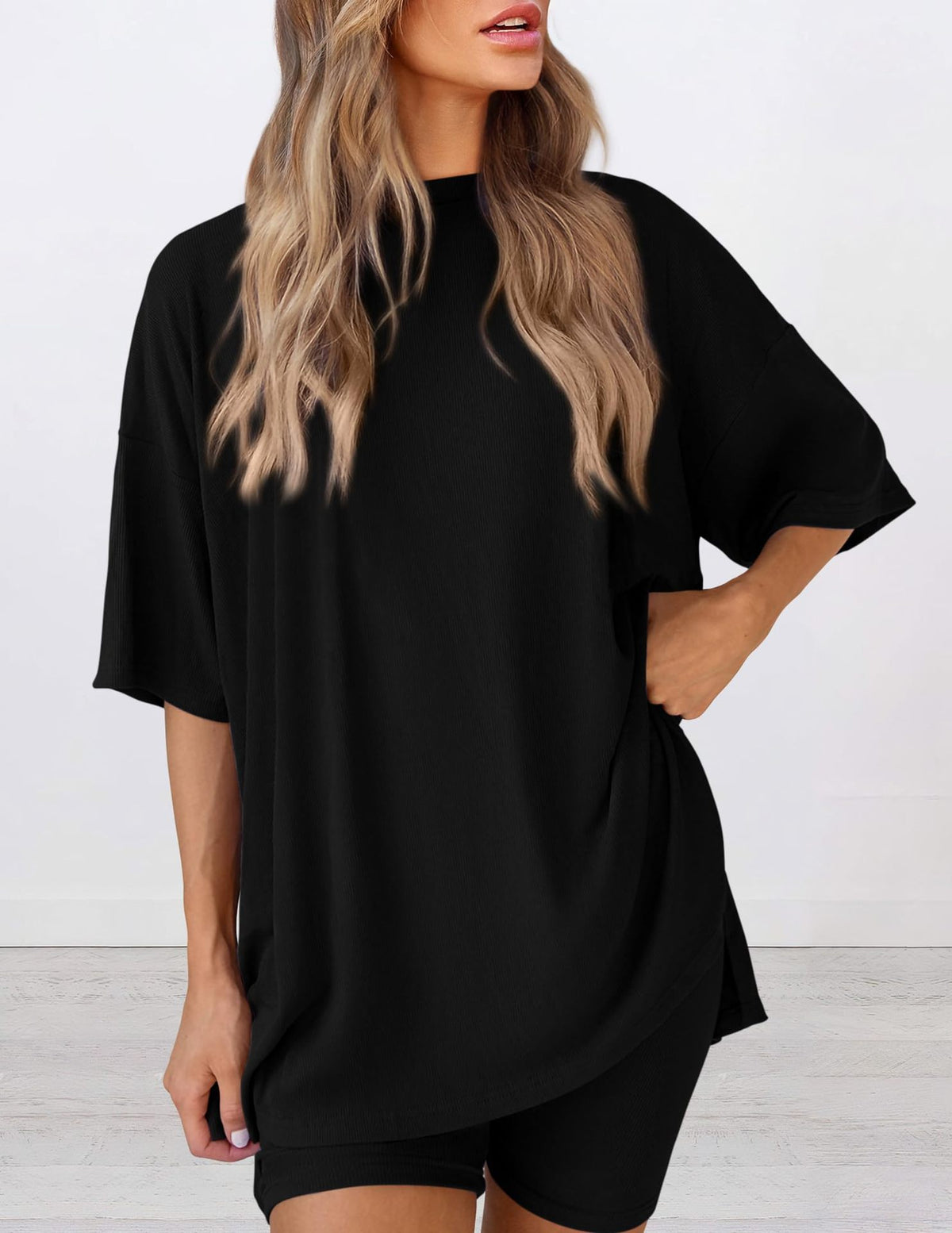 Women's Summer Set Solid Color Loose Pajamas Fashion Casual Suit