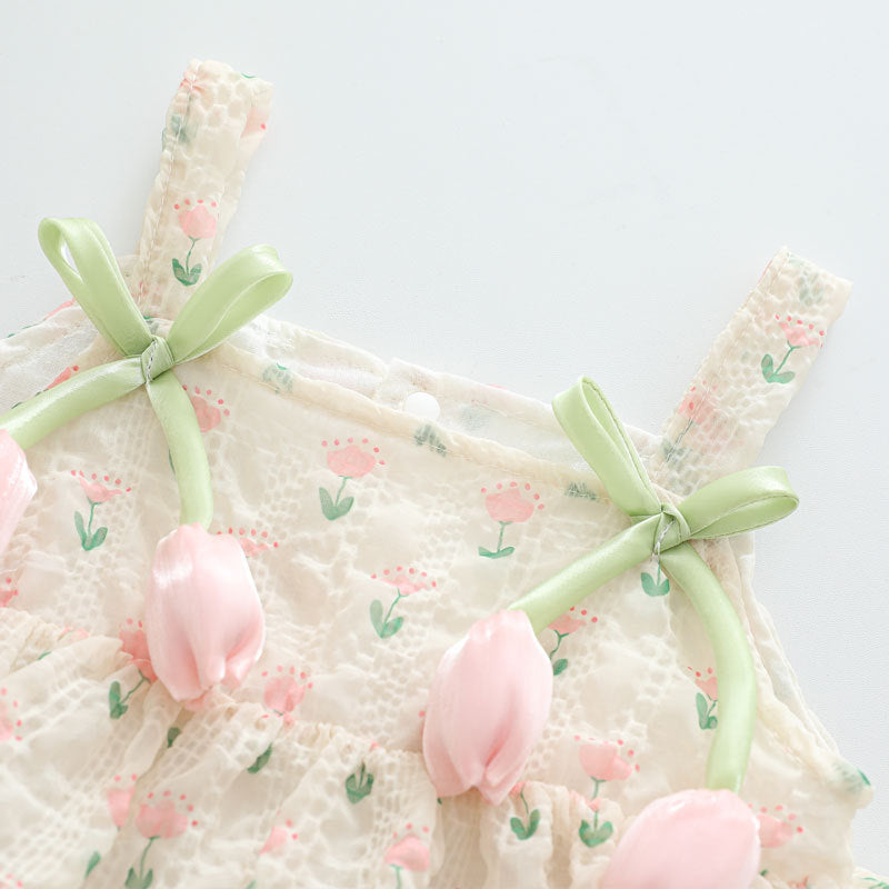 Sling Female Western Style Jumpsuit Princess Fluffy Skirt Days Jumpsuit, Climbing Suit