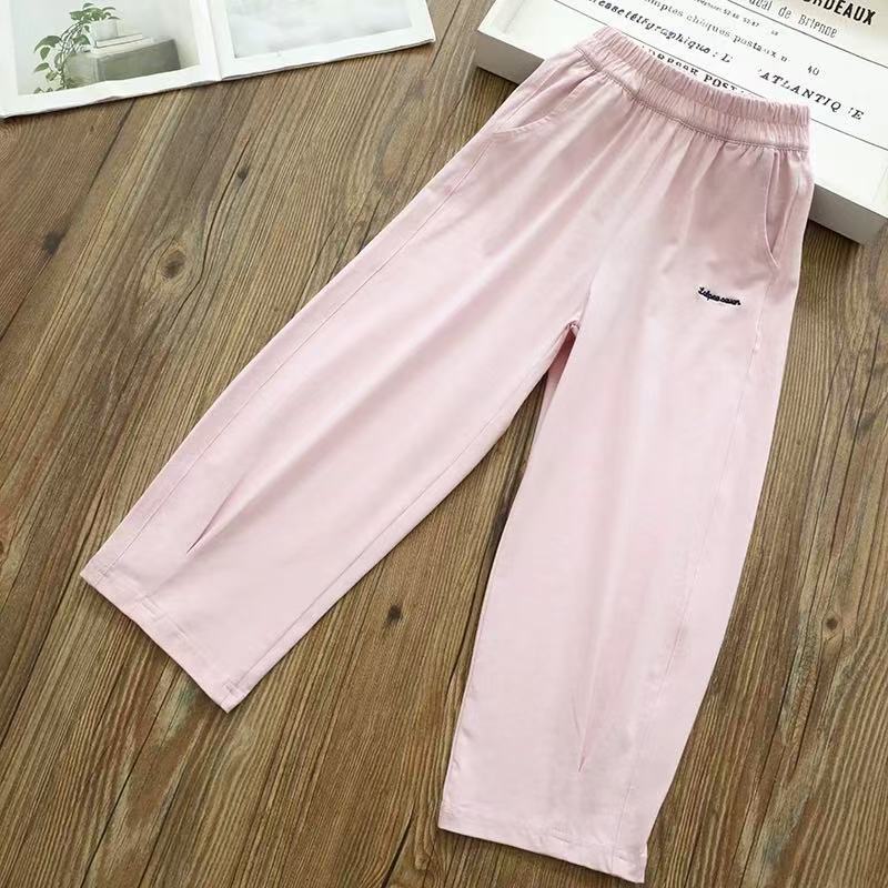 High Cotton Casual Sports Female Big Ice Feeling Loose Air Children's Pants