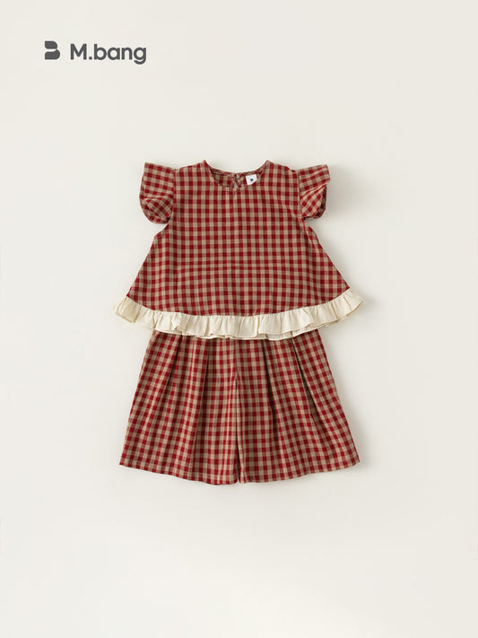 Children's Clothing Summer Flying Sleeves Top Wide Children's Suit