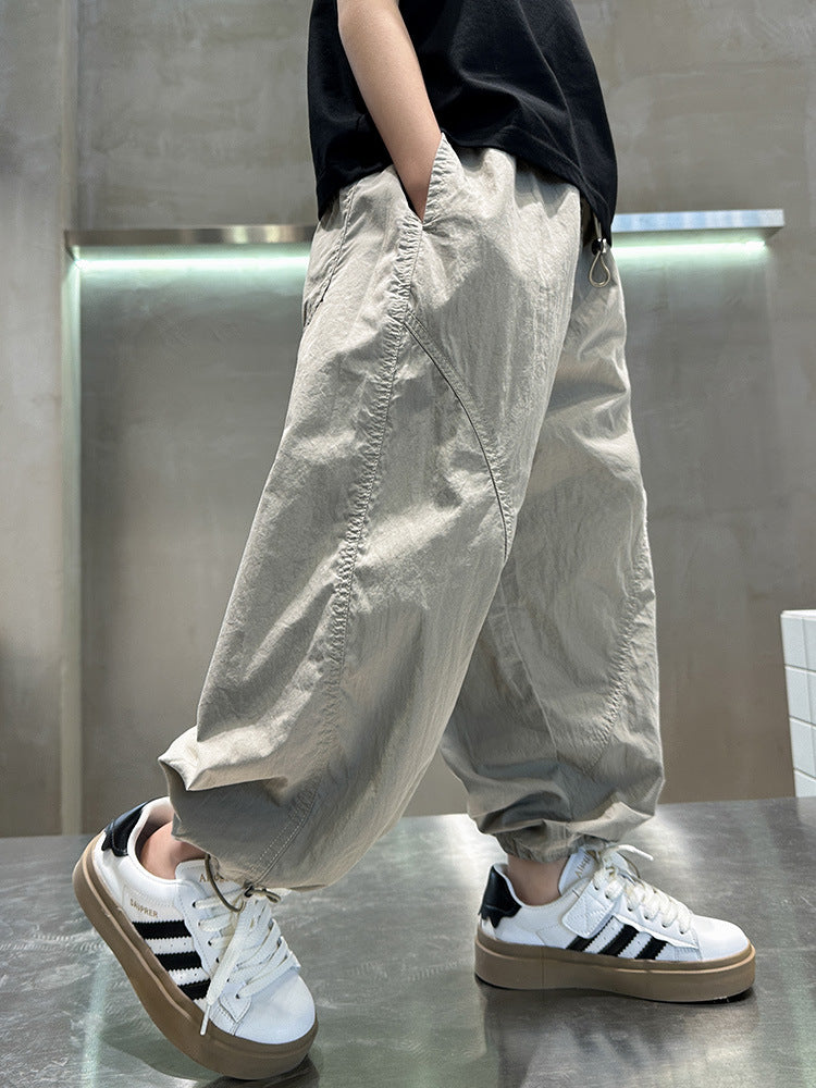 Children's Summer Thin Mosquito Repelling Trousers Middle Big Children's Pants