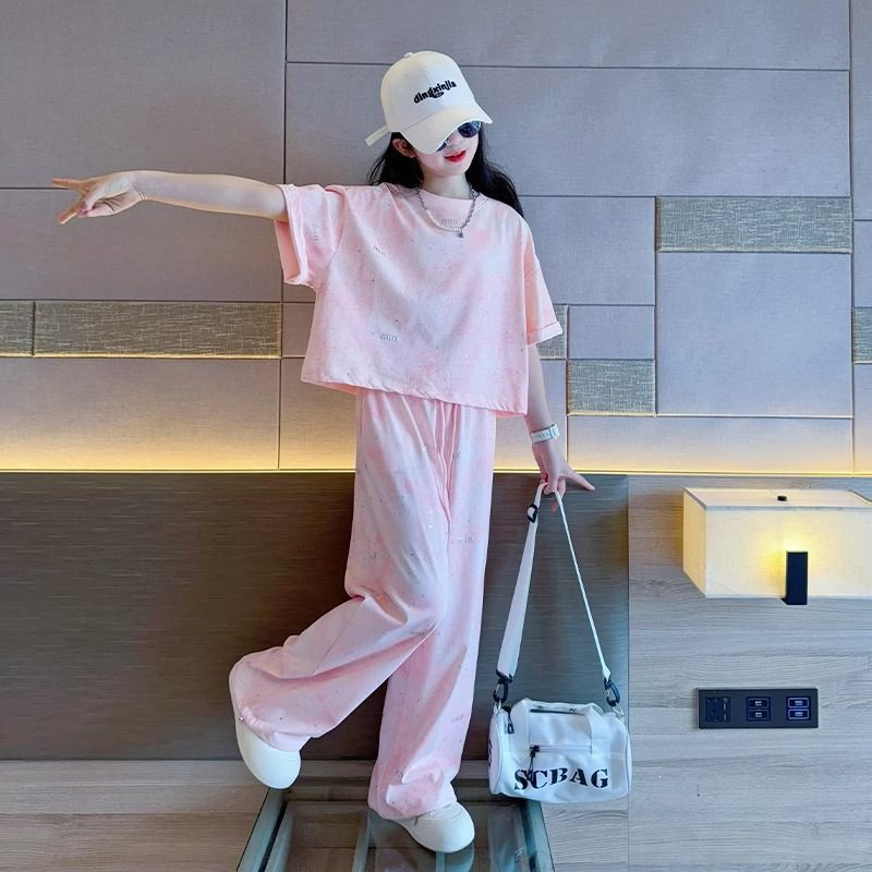 Children's Summer Casual Sportswear Western Style Fashion Clothing Korean Children's Suit