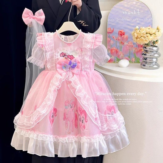 Children's My Little Pony Princess Skirt Lolita Gauze Summer Children's Dress