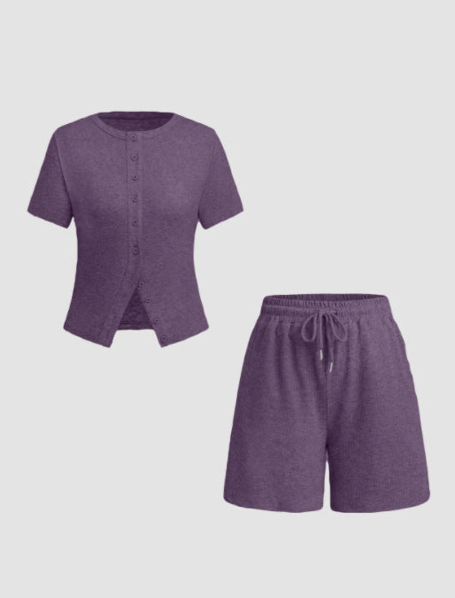 Women's Summer Short-sleeved Sexy Hot Style Fashion Casual Suit